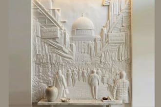 3d bas relief 3d wall art 3d voronoi sculptures 3d tessellation art 3d printing