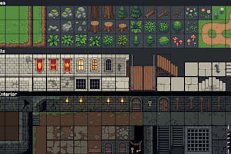 do pixel art tileset, pixel art topdown, pixel art background, game map, tilemap