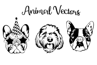 draw your cat dog pet animal in black and white line art