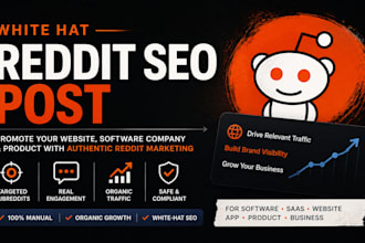 promote website traffic software company product with white hat reddit seo post