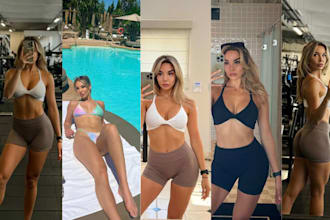 create ai influencer model, realistic ai fanvue instagram model, lifestyle video
