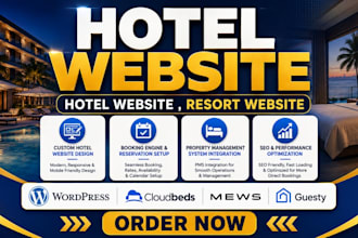 design hotel website cloudbeds mews wordpress guesty rategain innroad smoobu crm