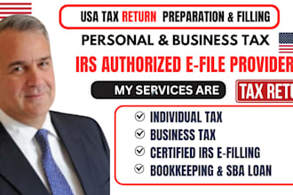 prepare and efile usa tax returns for individuals llcs s corps and businesses