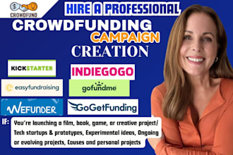 create kickstarter crowdfunding campaign strategy page copy and lunch plan
