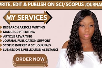 prepare and submit research articles to sci scopus journals
