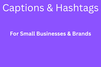 create  scroll stopping captions and hashtags