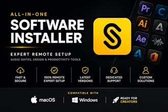 setup and fix music production software on mac and windows