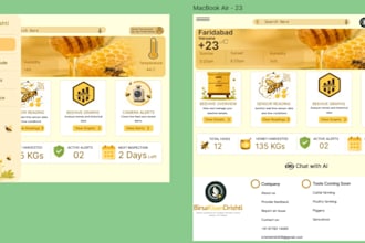 design website UI landing page design in figma