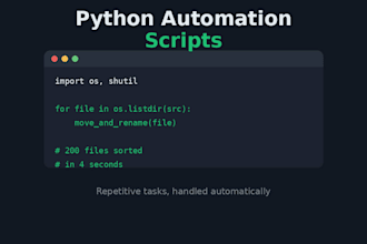 write python scripts to automate your repetitive tasks