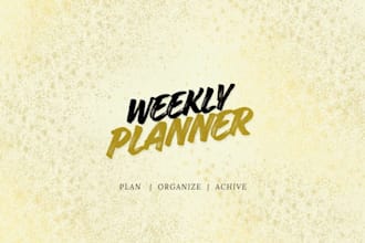 design a custom digital planner or productivity template