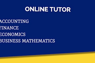 tutor accounting finance economics and business mathematics