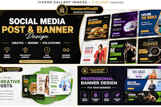 design professional banners and social media posts