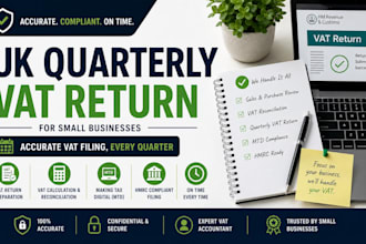 prepare UK quarterly vat return for your small business