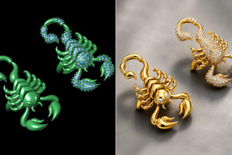 create professional custom jewelry cad 3d designs
