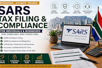 handle sars filing, compliance for south africa individuals and businesses