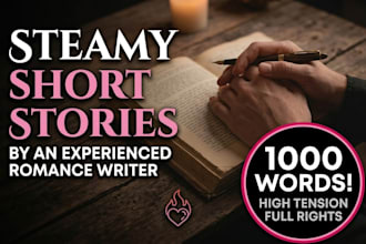 ghostwrite a steamy romance story or novel