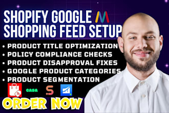setup shopify google shopping feed feedhub multifeed simprosys nabu wixpa casa