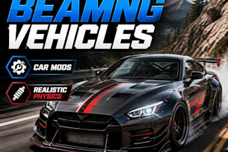 create custom beamng drive vehicle, car mods with realistic physics