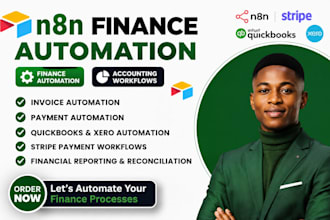 build n8n finance accounting automation quickbooks xero stripe