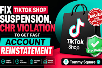 fix tiktok shop suspension, chr violation to get fast account reinstatement
