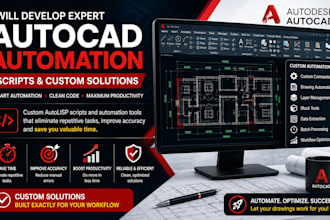 develop expert autocad automation scripts custom solutions