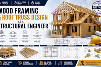 review your wood framing and roof truss design as a structural engineer