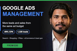 manage google ads ppc campaigns for ecommerce and lead gen