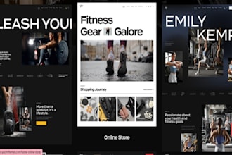 design wix gym website fitness coaching bodybuilding website
