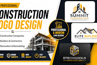 design a professional construction company logo