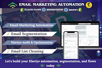 setup email segmentation automation klaviyo audit shopify email list cleaning
