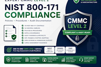 provide cmmc level 2, nist 800 171, far and dfars compliance