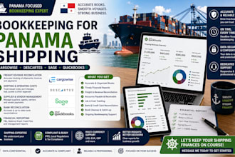 do bookkeeping for panama shipping using cargowise, descartes or sage with qb