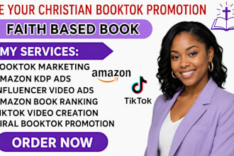 be your christian booktok promotion faith based book manage author social media
