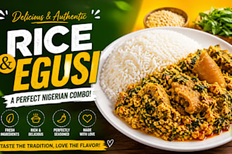 cook rice and egusi for you