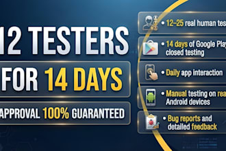 provide 12 testers closed testing app testing 20 testers google play console