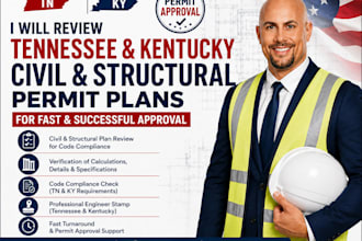 review tennessee and kentucky civil and structural permit plans