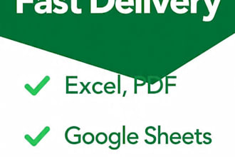 do accurate data entry in excel google sheets and pdf