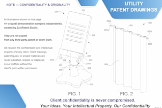 create professional utility and design patent drawings