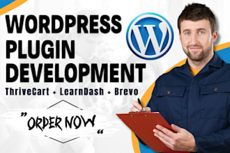 custom wordpress plugin for thrivecart learndash brevo with webhook automation