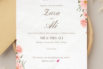 desighn elegant wedding and event invitations in canva