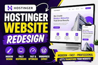 redesign hostinger website, wordpress website design hostinger redesign layouts