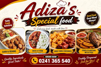 design food flyer food poster