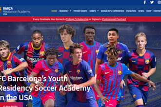 build wix football academy website soccer academy basketball website