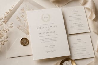 design luxury wedding invitations with elegant custom calligraphy