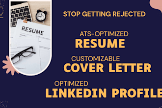 write an ats optimized resume CV cover letter