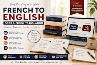 translate your french book manuscript into english