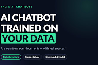 build a custom ai chatbot or rag system trained on your data