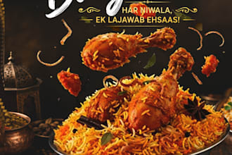 design a realistic food flyer