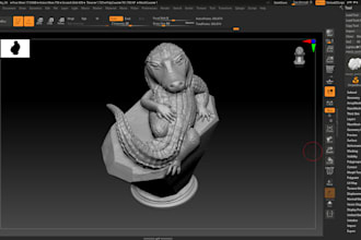 3d sculpt, retopology and fix broken or damaged 3d models