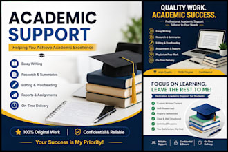 provide academic support, research, summaries, proofreading